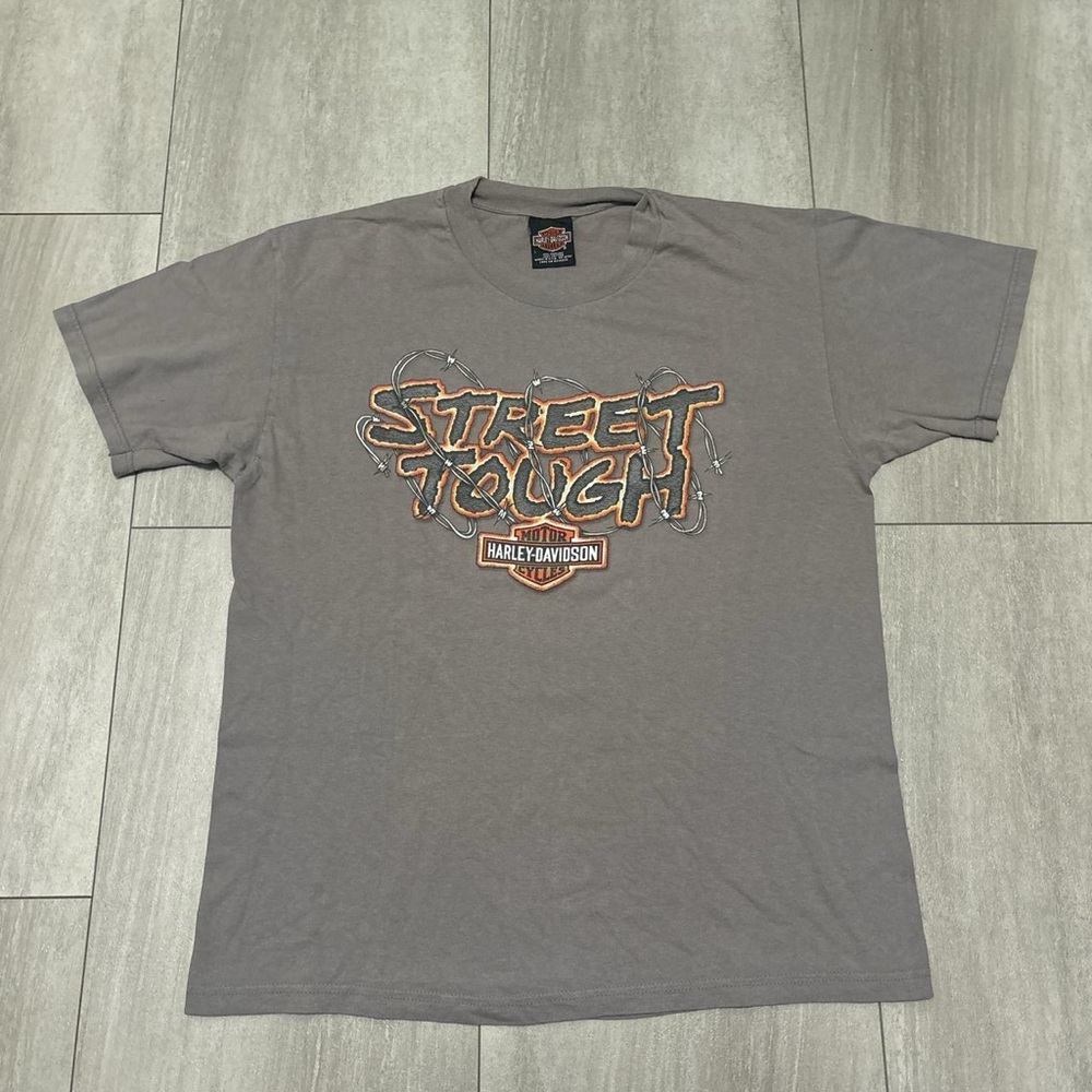 Vintage Y2K 2000 Harley Davidson Street Tough T-Shirt Size L